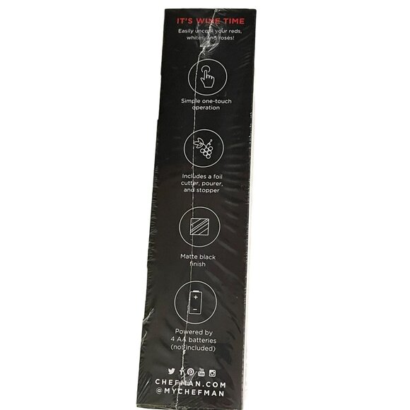 Chefman Electric Wine Opener NEW Sealed - Picture 4 of 16